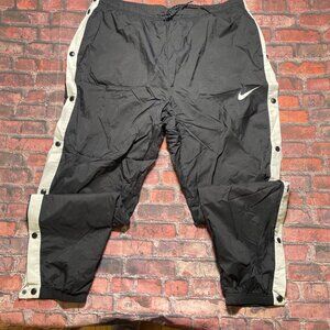 Nike y2k vintage breakaway tear away snap black white track pants Men’s XL